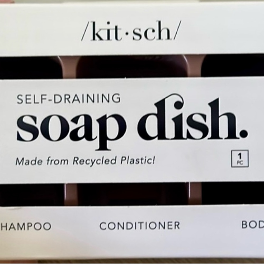 Kitsch Self-Draining Soap Dish - Terra Cotta Color